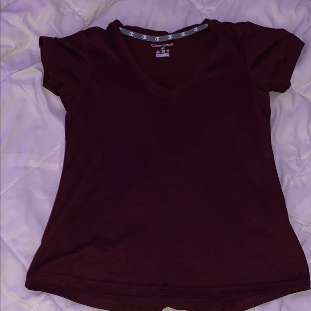 burgundy champion T-shirt